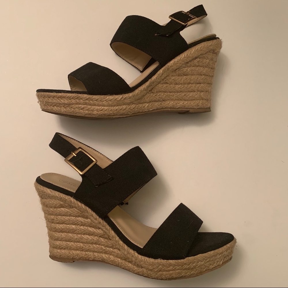 Steven Ella “Laura” thick strap wedge sandal